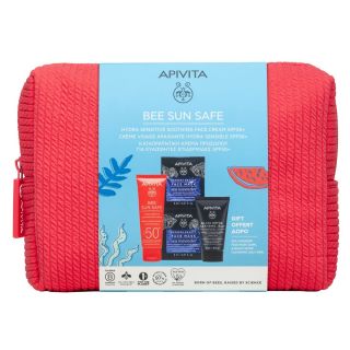 Apivita Promo Bee Sun Safe Hydra Sensitive Αντηλιακή Κρέμα-Gel Προσώπου Spf50 50ml & Δώρο Black Detox Τζελ Καθαρισμού Προσώπου 50ml & Δώρο Express Beauty Μάσκα Προσώπου με Θαλάσσια Λεβάντα 2x8ml