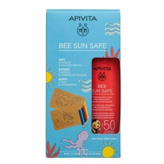 Apivita Promo Bee Sun Safe Hydra Sun Kids Lotion Spf50 Παιδική Αντηλιακή Lotion Για Πρόσωπο & Σώμα 200ml & Δώρο 2 Παζλ & Ξυλομπογιές