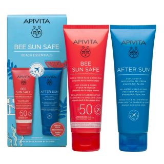 Apivita Promo Bee Sun Safe Ενυδατικό Αναζωογονητικό Γαλάκτωμα για Πρόσωπο & Σώμα Spf50 100ml & After Sun Δροσιστική & Καταπραϋντική Κρέμα-Gel για Πρόσωπο & Σώμα 100ml