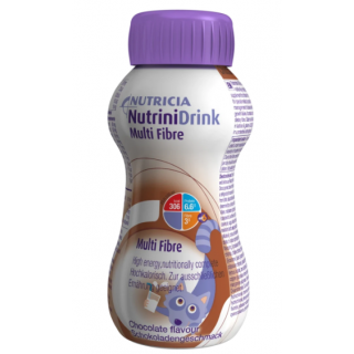 Nutricia Nutrini Drink Multi Fibre Θρεπτικό Συμπλήρωμα Διατροφής Φυτικών Ινών για Παιδιά άνω του 1 Έτους με Γεύση Σοκολάτα 200ml