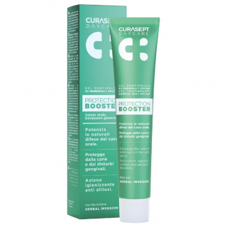 Curasept Daycare Protection Booster Herbal Invasion Gel Toothpaste 75ml Οδοντόκρεμα Με Αιθέρια Έλαια