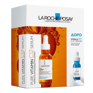 La Roche Posay Promo Pure Vitamin C12 Αντιγηραντικό Serum Προσώπου με Βιταμίνη C 30ml & Δώρο Hyalu B5 Ορός Ματιών Για Μαύρους Κύκλους & Ρυτίδες 5ml