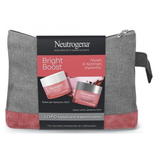 Neutrogena Promo Bright Boost Κρέμα-Gel για Λάμψη - Πρόληψη Γήρανσης 50ml & Bright Boost Κρέμα Νυκτός Αντιγήρανσης & Λάμψης 50ml & Δώρο Τσαντάκι
