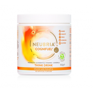 Neubria Cognifuel Πορτοκάλι - Ανανάς 160gr  Πολυβιταμινύχο Συμπλήρωμα Διατροφής σε Μορφή Σκόνης για Πνευματική Απόδοση και Ευεξία