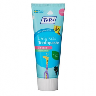 Tepe Daily Kids Toothpaste Mild Peppermint 3-6years 75ml Οδοντόκρεμα με Απαλή Μέντα για 3-6 ετών