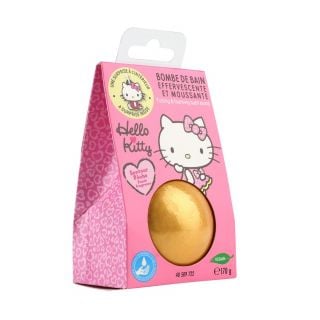 Take Care Hello Kitty Gold Bath Bomb with Peach Scent & Surprise Gift 170g
