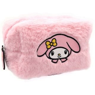 Take Care Melody Pink Furry Pouch with Charm 1pc