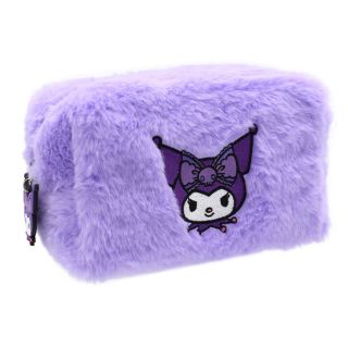 Take Care Kuromi Purple Furry Pouch with Charm 1pc