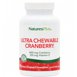 Nature's Plus Ultra Chewable Cranberry για το Ουροποιητικό Σύστημα 90 μασώμενες ταμπλέτες