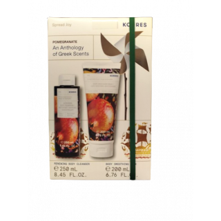 Korres Promo Pomegranate An Anthology of Greek Scents with Renewing Body Cleanser 250ml & Body Smoothing Milk 200ml