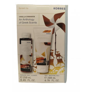 Korres Promo Vanilla Cinnamon An Anthology of Greek Scents με Αφρόλουτρο 250ml & Ενυδατικό Γαλάκτωμα Σώματος 200ml