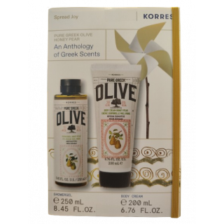 Korres Promo Pure Greek Olive Honey Pear An Anthology of Greek Scents με Αφρόλουτρο 250ml & Ενυδατική Κρέμα Σώματος 200ml