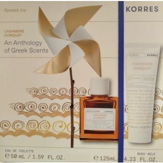 Korres Promo Cashmere Kumquat An Anthology of Greek Scents με Eau de Toilette 50ml & Ενυδατικό Γαλάκτωμα Σώματος 125ml