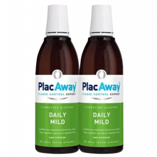 Plac Away Promo Daily Care Mild Στοματικό Διάλυμα Ήπιο 2x500ml