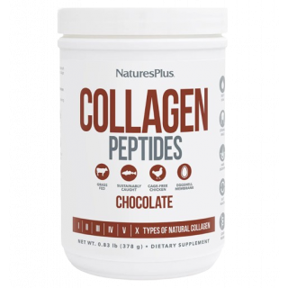 Natures Plus Collagen Peptides Συμπλήρωμα Διατροφής Με Πεπτίδια Κολλαγόνου Σε Σκόνη με Γεύση Σοκολάτα 378g