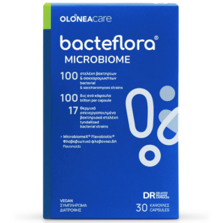 Olonea Bacteflora Microbiome Symbiotic με Προβιοτικά & Πρεβιοτικά Συμβιωτικό Νέας Γενιάς 30caps
