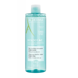 A-Derma Biology AC Purifying Cleansing Micellar Water for Acne-Prone Skin 400ml Μικκυλιακό Νερό Καθαρισμού για Επιδερμίδες με Ακμή 