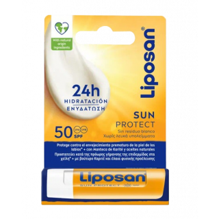 Liposan Sun Protect Lip Balm Spf50 4.8g Αδιάβροχο Ενυδατικό Χειλιών