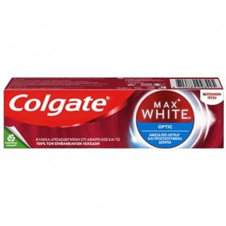 Colgate Max White Optic Toothpaste for Whitening 75ml Οδοντόκρεμα για Λεύκανση 