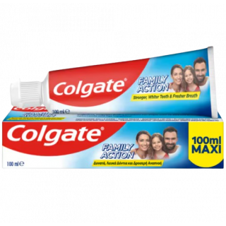 Colgate Family Action Toothpaste Maxi 100ml Οδοντόκρεμα για Όλη την Οικογένεια