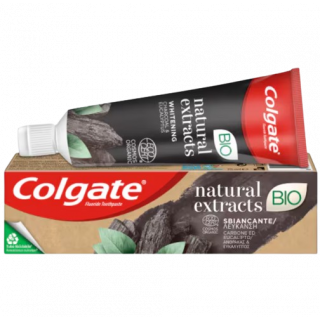 Colgate Natural Extracts Bio Toothpaste With Active Charcoal 75ml Οδοντόκρεμα με Άνθρακα για Λεύκανση