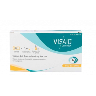 Visaid Demodex Kit For Cleaning Eyelids & Eyelashes 1pc Kit Για τον Καθαρισμό Βλεφάρων & Βλεφαρίδων