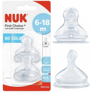 Nuk First Choice Plus Θηλές Σιλικόνης 6-18m (10.721.265) 2τμχ