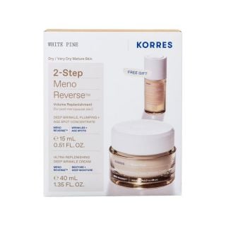 Korres Promo White Pine Κρέμα Ημέρας για Αναπλήρωση Όγκου Για Πολύ Ξηρές & Αφυδατωμένες Ώριμες Επιδερμίδες 40ml & Δώρο Συμπυκνωμένος Ορός Προσώπου για Αναπλήρωση Όγκου 15ml