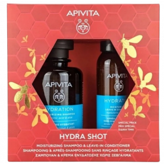 Apivita Promo Hydra Shot Σαμπουάν Ενυδάτωσης 250ml & Κρέμα Μαλλιών Ενυδάτωσης Χωρίς Ξέβγαλμα 100ml