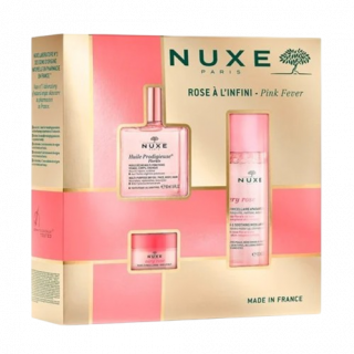 Nuxe Promo 2024 Rose A L'infini Ξηρό Λάδι Ενυδάτωσης 50ml & Very Rose Απαλό Νερό Καθαρισμού για Πρόσωπο & Μάτια 100ml & Very Rose Ενυδατικό Χειλιών 15gr