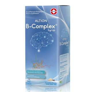 Altion B- Complex Syrup Nervous System Boost 150ml Συμπλήρωμα Διατροφής για την Φυσιολογική Λειτουργία του Νευρικού Συστήματος 