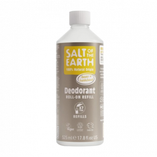 Salt of the Earth Refill for Vegan Refillable Roll-On Deodorant Amber & Sandalwood 525ml Ανταλλακτικό για Αποσμητικό Roll-On με Άρωμα Κεχριμπάρι & Σανταλόξυλο