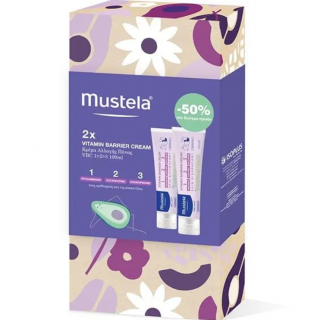 Mustela Promo Vitamin Barrier 1-2-3 Κρέμα Αλλαγής Πάνας 2x100ml