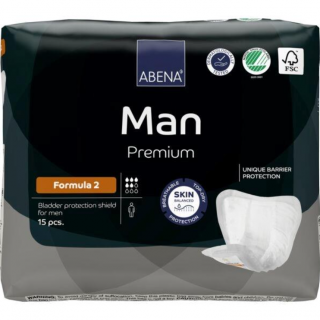 Abena Man Premium No2 Σερβιέτα Ακράτειας 15pcs