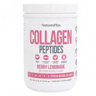 Natures Plus Collagen Peptides Berry Lemonade Συμπλήρωμα Διατροφής Με Πεπτίδια Κολλαγόνου σε Σκόνη 364gr