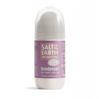 Salt of the Earth Vegan Refillable Roll-On Deodorant Peony Blossom 75ml Αποσμητικό Επαναγεμιζόμενο Roll-On με Άρωμα Άνθος Παιώνιας