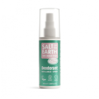 Salt of the Earth Vegan Natural Deodorant Spray Melon & Cucumber 100ml Αποσμητικό Χωρίς Αλουμίνιο Με Άρωμα Πεπόνι & Αγγούρι