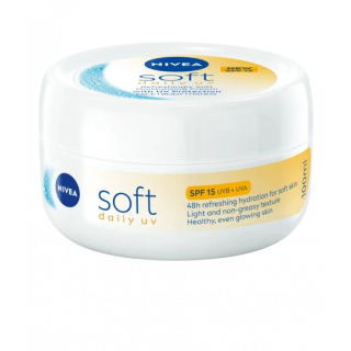 Nivea Soft Daily UV Ενυδατική Κρέμα για Πρόσωπο , Σώμα & Χέρια Spf15 100ml