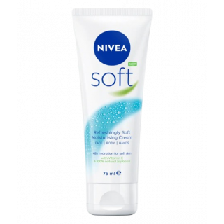 Nivea Soft Ενυδατική Κρέμα για Πρόσωπο, Σώμα & Χέρια 75ml