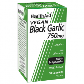 Health Aid Vegan Black Garlic 750mg 30caps Σκόρδο