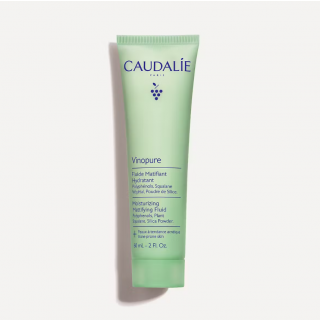 Caudalie Vinopure New Moisturizing Mattifying Fluid 60ml Ενυδατική Λεπτόρρευστη Κρέμα Προσώπου για Επιδερμίδες με Τάση Ακμής 