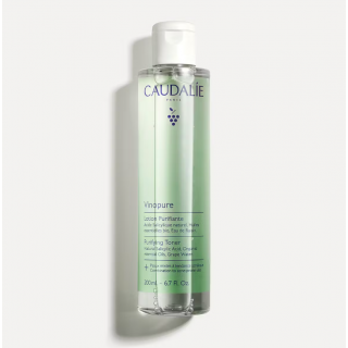 Caudalie Vinopure New Purifying Toner 200ml Τονωτική Καθαριστική Λοσιόν Κατά των Ατελειών