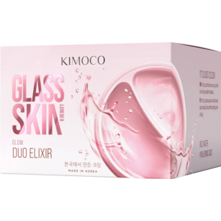 Kimoco Glass Skin Glow Duo Elixir Κρέμα & Ορός Προσώπου για Λάμψη & Ενυδάτωση 100gr