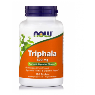 Now Foods Triphala 500mg 120tabs Συμπλήρωμα Διατροφής για την Ενίσχυση του Πεπτικού Συστήματος