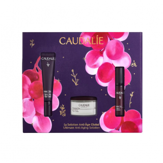 Caudalie Promo Ultimate Anti-Aging Solution Premier Cru Κρέμα Ματιών 15ml & Αντιγηραντικός Ορός Προσώπου 10ml & Αντιγηραντική Κρέμα Προσώπου 15ml