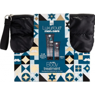 Intermed Promo Luxurious Body Treatment Men's Care Ανδρικό Σαμπουάν & Αφρόλουτρο 250ml & Υγρό Καθαρισμού Ευαίσθητης Περιοχής Ανδρών 75ml