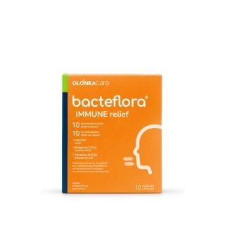 Olonea Bacteflora Immune Relief Μείωση Συμπτωμάτων Κρυολογήματος & Γρίπης 10κάψουλες