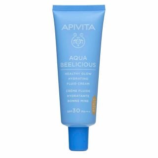 Apivita Aqua Beelicious SPF30 Tinted Fluid Cream Λεπτόρρευστη Ενυδατική Κρέμα Με Χρώμα 40ml