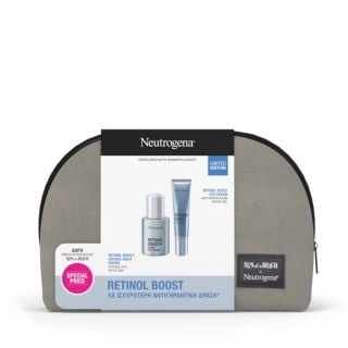 Neutrogena Promo Retinol Boost+ Εντατικός Ορός Προσώπου Νυκτός 30ml & Retinol Boost Αντιγηραντική Κρέμα Ματιών 15ml