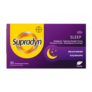 Supradyn Sleep Food Supplement for Better Sleep, Relaxation & Jet Lag Relief 30 Tablets